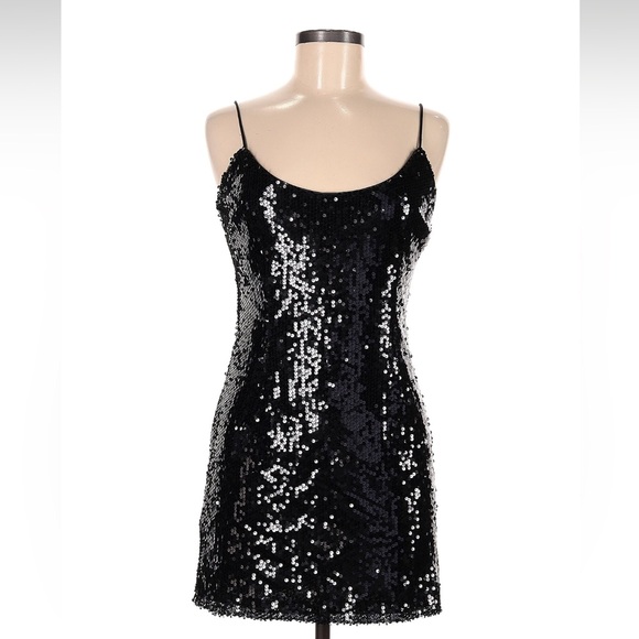 REVOLVE x Superdown Jessie Sequin Mini Dress In Black - Picture 6 of 10